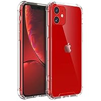 Case for iPhone 12 11 Pro SE 6s 7 XR XS Shockproof Soft Phone TPU Silicone Cover (Red)