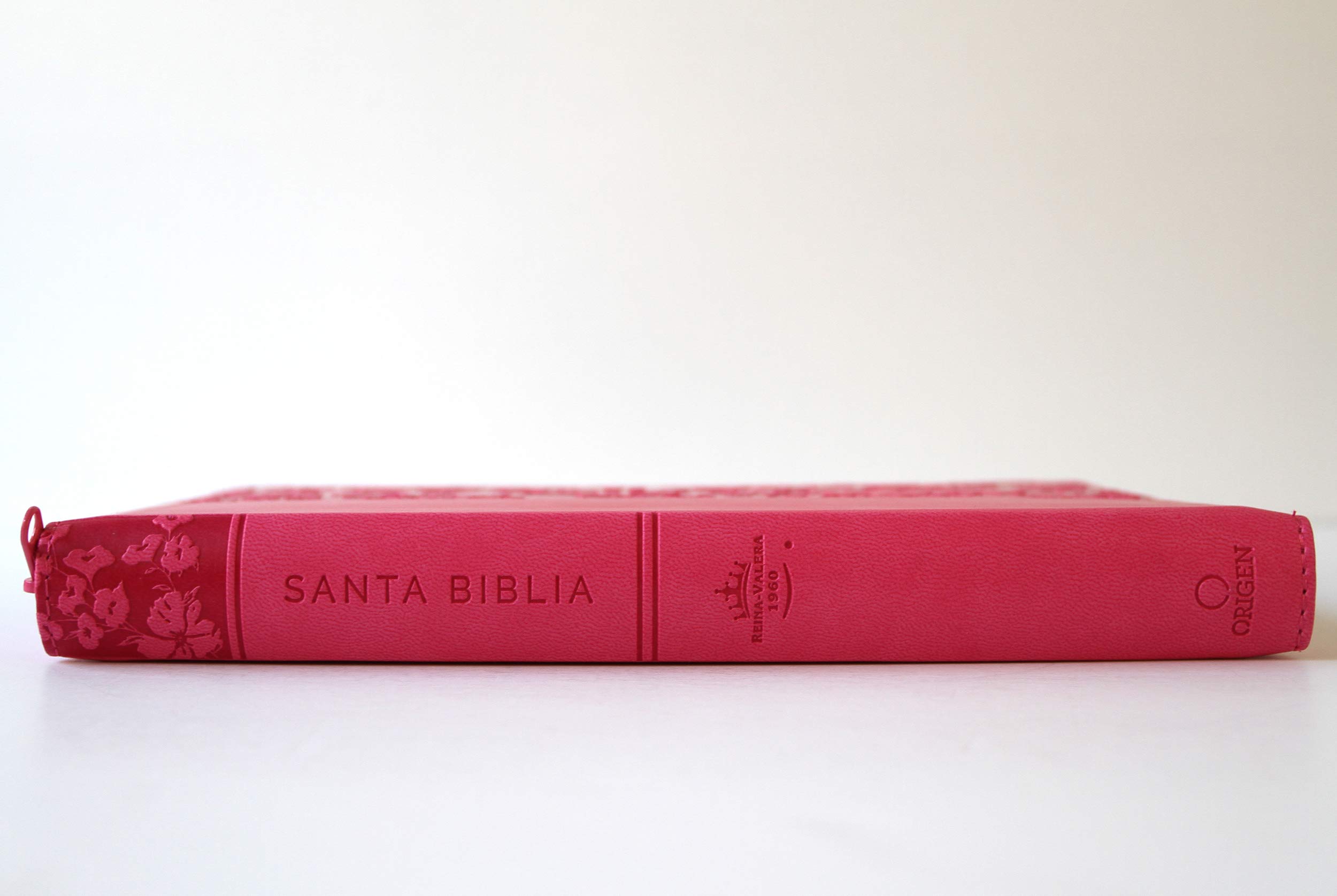 Biblia Reina Valera 1960 letra grande. Símil piel fucsia, cremallera, índice, ma nual / Spanish Bible RVR 1960. Handy Size, Large Print, Leathersoft