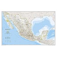 National Geographic Mexico Wall Map - Classic - Laminated (34.5 x 22.5 in) (National Geographic Reference Map)