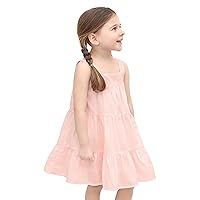 Lilax Little Girls Easter Dress, 100% Cotton Toddler Summer Dress