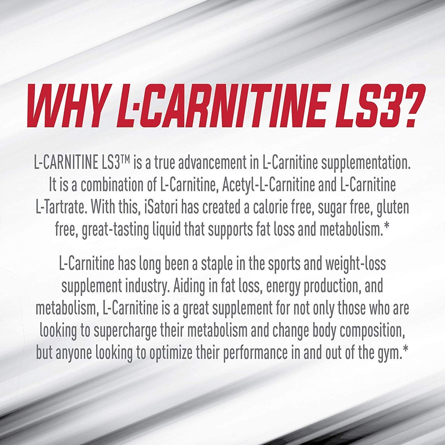 iSatori L-Carnitine LS3 Mixed Berry 1500mg (32 Servings) & BioGenetic Labs