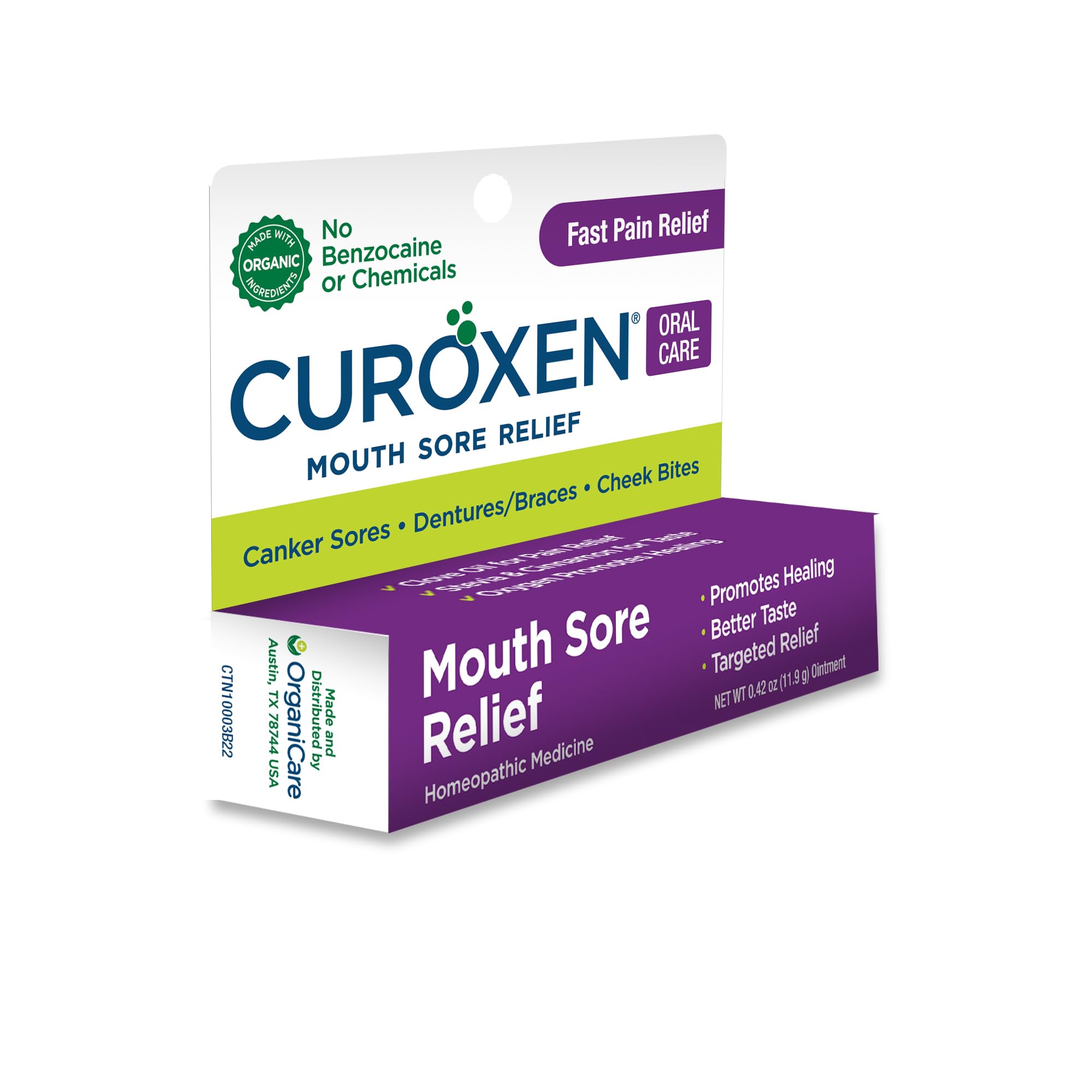 CUROXEN Oral Care Relief Bundle - Day & Night Cold Sore and Mouth Sore Relief, Made with All-Natural & Organic Ingredients, Cold Sore, Canker Sore, and Fever Blister Relief Enriched with Lysine