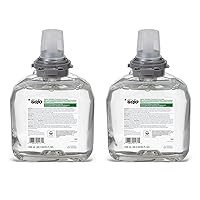 Gojo Green Certified Foam Hand Cleaner, Fragrance Free, EcoLogo Certified, 1200 mL Hand Soap Refill TFX Touch-Free Dispenser (Pack of 2) – 5665-02