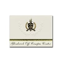 Glenbrook Off-Campus Center (Glenview, IL) Graduation Announcements, Presidential style, Basic package of 25 with Gold & Black Metallic Foil seal