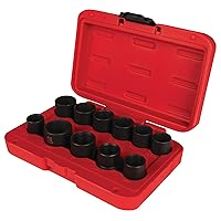 Performance Tool M991 11pc Master Lug Nut Socket Set, Designed to fit Lug Nuts That Measure 17, 18.5, 20, 21.5, 23, 24.5 or 26mm and 3/4, 13/16, 1 and 1-1/8-Inch