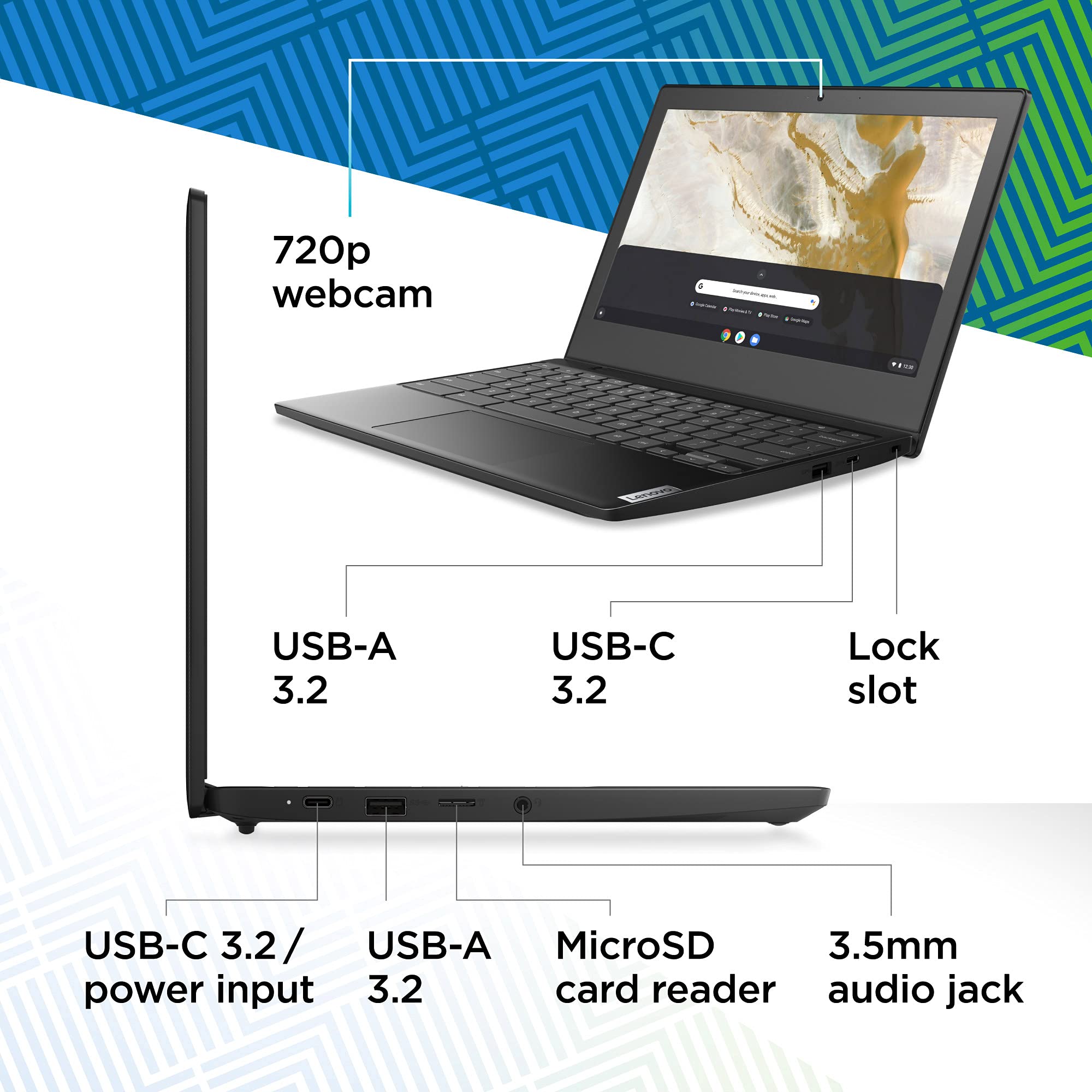 Lenovo IdeaPad 3 11 Chromebook Laptop,11.6