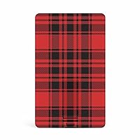 Red and Black Buffalo Scottish Tartan Plaid Checkered Card USB 2.0 Flash Drive 8G/64G Credit Card Thumb Drive Memory Stick Business Gift