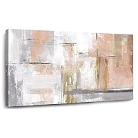 SOUGUAN Canvas Art Gold Wall Decor for Girl Pink Pictures for Living Room Wall Decoration Abstract Wall Art White Modern Painting Pictures 20