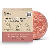 Shampoo Bar - Promote Hair Growth, Strengthen & Volumize All Hair Types - Paraben & Sulfate Free formula with Natural, Vegan Ingredients for Dry Hair (Vanilla Coconut, 3 oz)