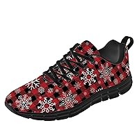 Plaid Shoes Womens Mens Running Shoes Sport Tennis Shoes Non-Slip Walking Sneakers Gifts for Her,Him