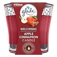 Glade Candle Jar, Air Freshener, Apple Cinnamon, 3.4 Oz