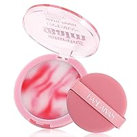 Poreless Face Blurring Primer and Oil Control Face Pressed Powder, Long-Lasting Matte Finish Pink Setting Powder, Control Shine, Blurs Pores Extends Makeup Wear, Waterproof