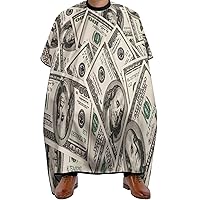Money American Hundred Dollar Bills Professional Hair Cutting Cape Adult Barber Cape Large Haircut Apron Hairdressing Accessories