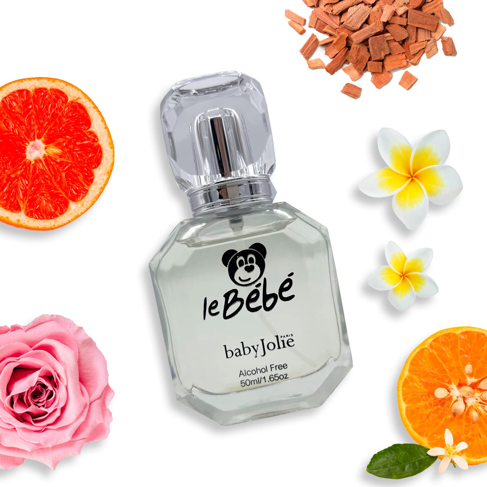 Baby Jolie Le Bebe Kids Perfume with Flower and Fruits Scent – Baby Perfume with Delicate Fragrance – Alcohol Free Baby Cologne Spray for Kids and Toddlers