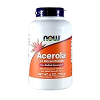 NOW Acerola 4:1 Extract Powder, 6-Ounces (Pack of 2)