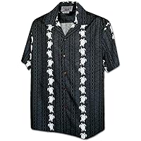 Pacific Legend Hawaiian Print Button-Down Shirt for Boys, Tropical Vibrant Colors