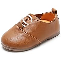 Boys Girls Comfort Oxford Shoes Wedding Church Slip-on School Uniform Dress Loafer Flats (Toddler/Little Kid)