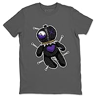 12 Field Purple Design Printed Linen Voodoo Doll Sneaker Matching T-Shirt (Cool Grey / 3XL)