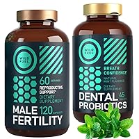 WILD FUEL Oral Probiotic and Male Fertility Supplements Fertility Support and Oral Health Bundle