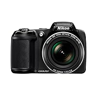 Nikon Coolpix L340 20.2 MP Digital Camera with 8GB Memory Card Bundle (28x Optical Zoom, 3.0-Inch LCD, 720P Video, Black, US Model)