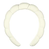 CONAIR Spa Headband - Make up headband - spa headband for washing face - Bubble headband - Makeup headband - GRWM headband - Ivory