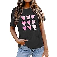 Grandma Shirts for Women Funny Short Sleeve Tops Vintage Graphic Tees Tshirts - Love Them Spoil Them Give Them Back