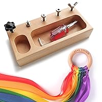 Montessori Toys for 3 Year Old Girls Rainbow Hand Kite Ribbon Toys