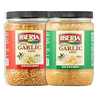Iberia Minced Garlic In Water, 32 oz + Iberia Chopped Garlic in Water, 32 oz