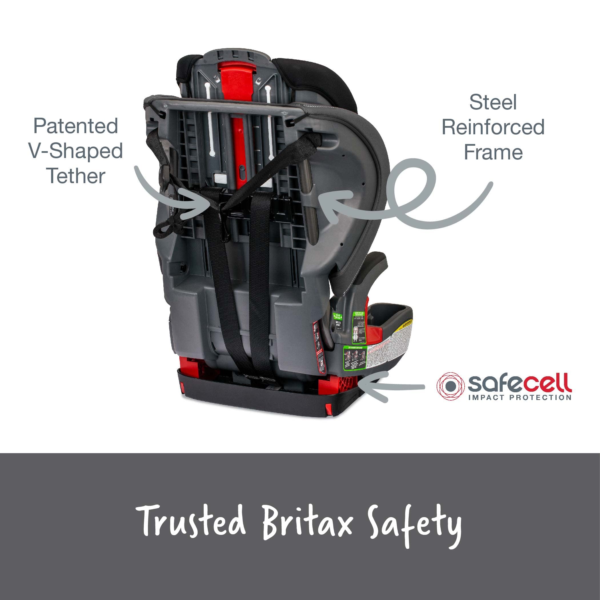 Britax Grow with You Harness-to-Booster, Mod Black SafeWash