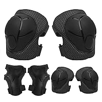 Kids Protective Gear Set, Knee Pads Elbow Pads Wrist Guards 3 in 1 Protective Gear Set for Inline Roller-Skating Cycling Bicycle Bike Riding Scooter, Skateboard Knee Pads for Kids 3-14 Years Toddler