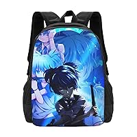 Anime Assassination Classroom Nagisa Shiota Backpack Cartoon Large Capacity Backpacks Laptop Backpack Lightweight Canvas Shoulder bag Outdoor Travel 16-Inch Black