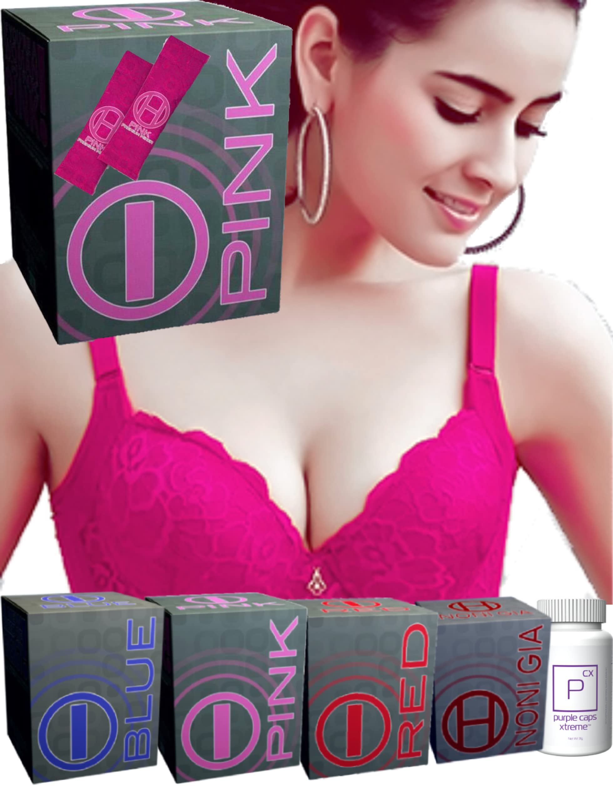 Pink - Revolutionary Energy Drink For Today's Woman - 100% Natural - NO CRASH - (30 Individual Servings) Try It.Feel It.Share It.