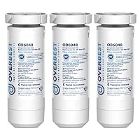 Overbest XWF Replacement for GE® XWF Refrigerator Water Filter, 3 Pack (Not XWFE)