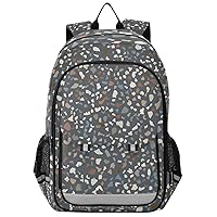 ALAZA Dark Grey Geometric Backpack Bookbag Laptop Notebook Bag Casual Travel Trip Daypack for Women Men Fits 15.6 Laptop