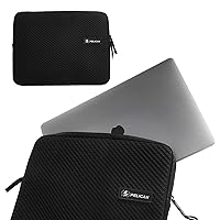Pelican Traveler Laptop Case/Sleeve 14 Inch [Padded Exterior] [Compact Design] Weather Resistant and Heavy Duty Laptop Bag for All Laptops from 12 inches up to 14 inches - MacBook Pro/Air - Black