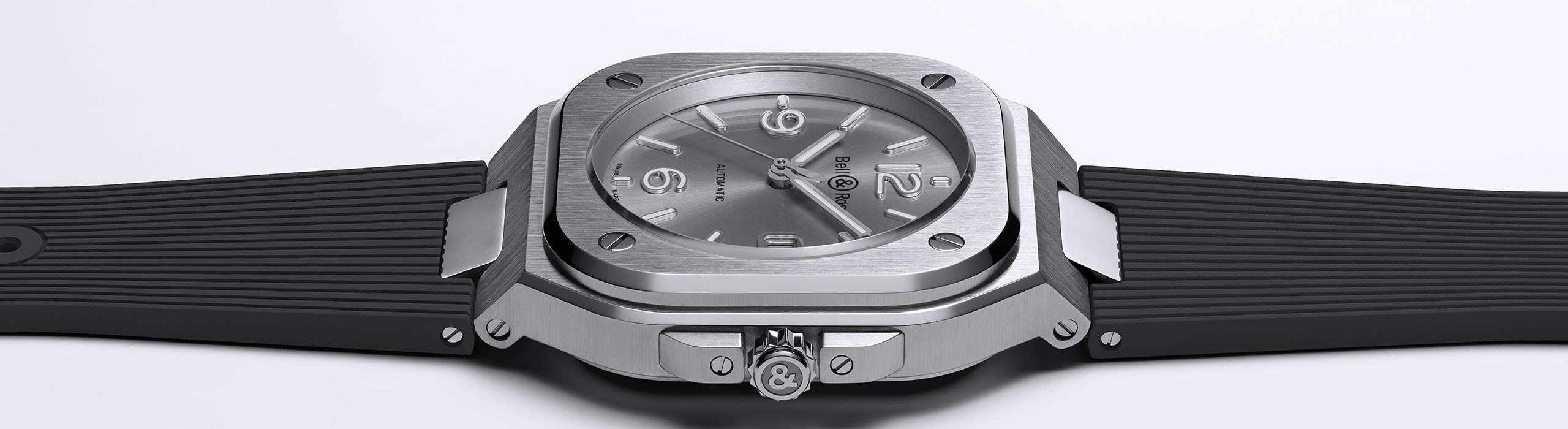 Bell & Ross BR 05 Silver Dial Steel Automatic Watch