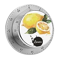 Kitchen Timer Lemon Magnetic Countdown Clock for Cooking Teaching Studying