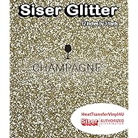 Siser Glitter Iron On Heat Transfer Vinyl 12 Inches (Actl. Size 11.8