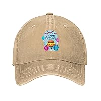 Happy Birthday Party Gift for 18 20 30 40 60years Cowboy Baseball Cap Dad Hat Unisex Adjustable Upf50+ Golf Gym