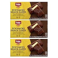 Schar - SCH'NACKS Snack Cakes - Certified Gluten Free - No GMO's, Wheat or Preservatives - (12.3 oz) 3 Pack