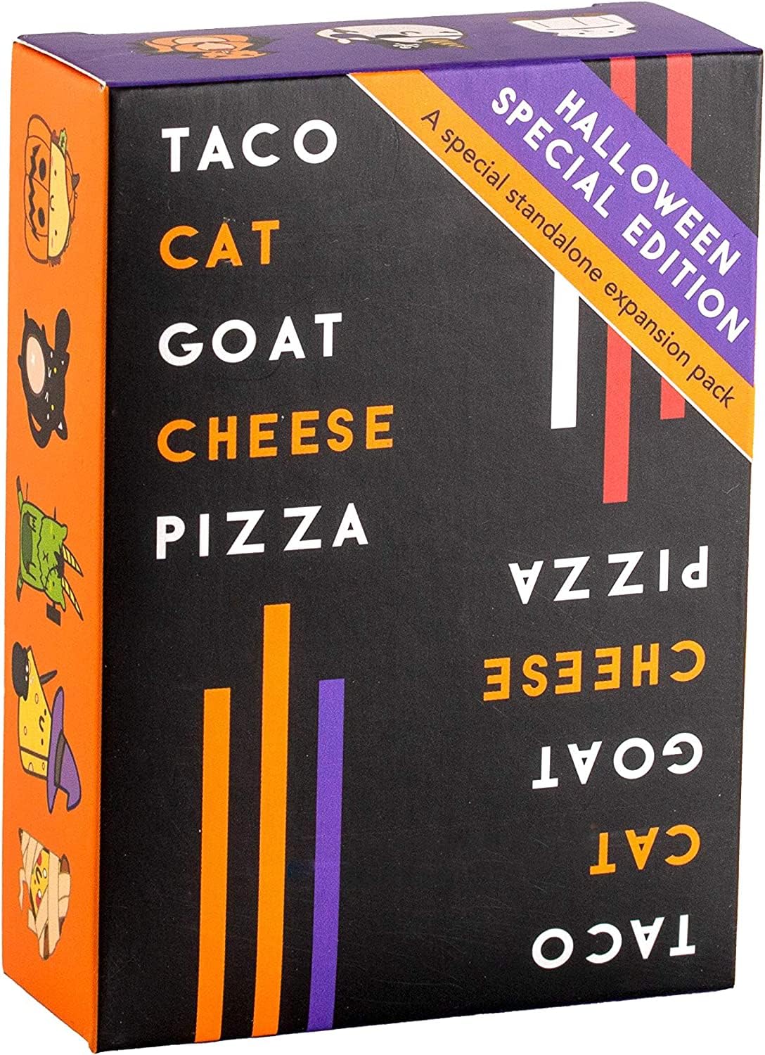 Taco Cat Goat Cheese Pizza – Halloween Edition – Halloween Party Games for Kids and Adults - Halloween Party Favors, Halloween School Party Prize, Trick or Treat Gift, Kids Ages 8+
