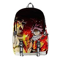 Anime Fairy Tail Backpack Natsu Dragneel Laptop School Bag Bookbag 7