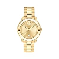 Movado Bold 3600871 Verso Women's Ionic Light Gold Plated Steel Case and Bracelet Color: Yellow Gold