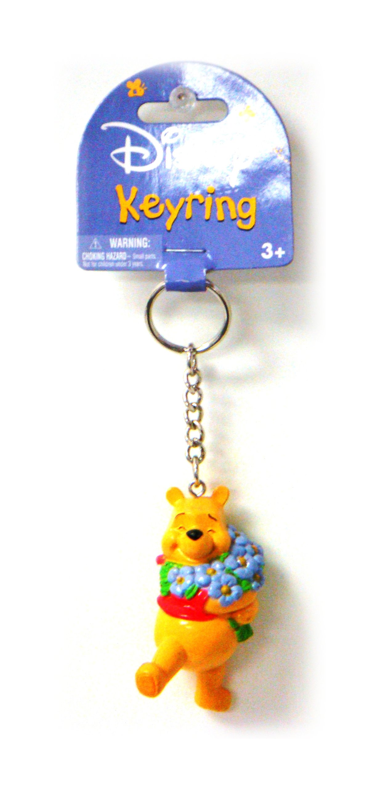 Disney Winnie The Pooh PVC Figural Key Ring , Yellow