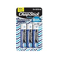 Moisturizer Original Lip Balm Tubes, SPF 15 and Skin Protectant - 0.15 Oz, 3 Count (Pack of 1)