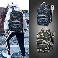 Street Fashion Skateboard Bag Men's Large-Capacity Reflective Strip Fashion Sports Backpack Multifunctional Outdoor Backpack