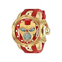 Invicta Reserve Marvel Men's 52mm Venom Limited Edition Swiss Quartz Chronograph Iron Man Red & Gold Tone Stainless Steel Watch