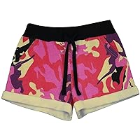 Kids Girls Shorts Fleece Camouflage Baby Pink Summer Hot Short Dance Gym Pants