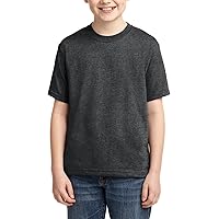 Youth Short Sleeve Tee Dri-Power Active Cotton-Polyester Cotton Performance T-Shirt Crewneck Tee for Big Boys