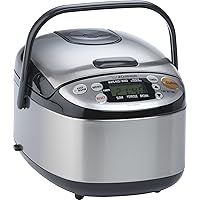 Zojirushi NS-LAC05XT Micom 3-Cup Rice Cooker and Warmer, Black and Stainless Steel